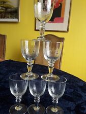 6 VERRES ANCIENS Guillochés