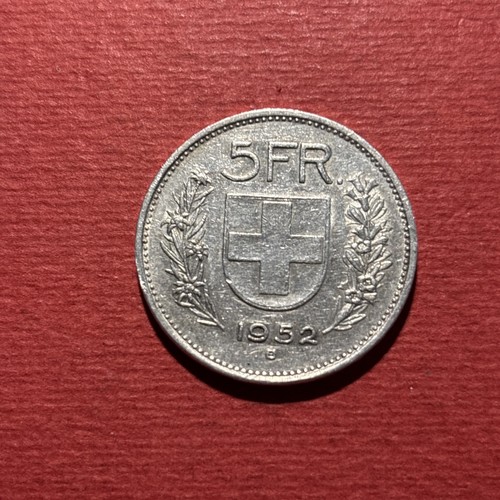 Francs suisse argent 1952 - francs,