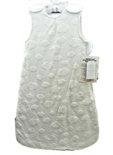 Baby gigoteuse blanche doublée coton avec nuages en relief  0 à18 mois
