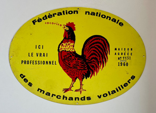 Plaque tôle publicitaire - plaque, en