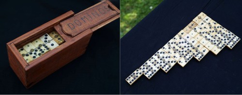 Ancien jeu dominos - de,