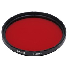 Threaded Camera Lens Filter Full Red Color Filter Optical Glass For Camera
