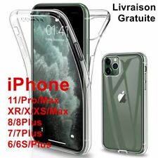 Coque Intégral 360 pour iPhone XS MAX X XR 11 12 13 14 Pro 8 7 Avant+Arriere