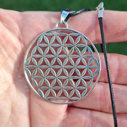 Collier fleur vie pendentif - fleur, de