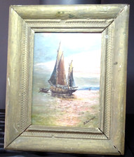 huile sur panneau 19 ème