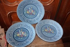 3 Assiettes à dessert Gien