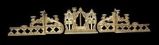 Antique Triptych Chandelier Gold Wood Neogotic Altar 213 CM