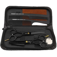 Set ciseaux coiffure pro 440C – coupe & effilage 6.0” + peignes & étui