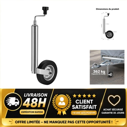 Roue jockey remorque - jockey,