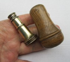 ANCIEN LORGNETTE LAITON ECRIN