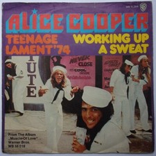 ALICE COOPER "Teenage lament '74 / Working up a sweat" SP 7" Germany 1973