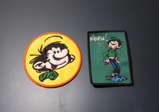 LOT OF 2 VINTAGE GASTON LAGAFFE COLLECTIONS PATCHES