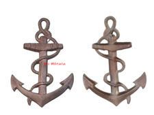 Brass Marine Anchor - Height: 55mm - Front/Sided Presentation?5a.