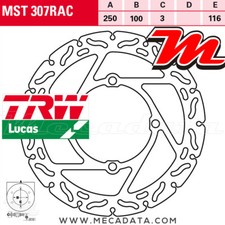 Disque de frein Avant TRW