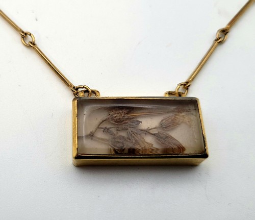 Collier doré vintage - collier,