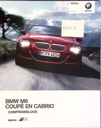 Ed4056 brochure bmw coupé - m6,