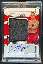 2021 Chronicles UFC Dustin Poirier National Treasures Auto #25/49