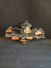 XIXe Porte pipe carton bouilli Napoléon III beau motif chinoiseries - Bon état