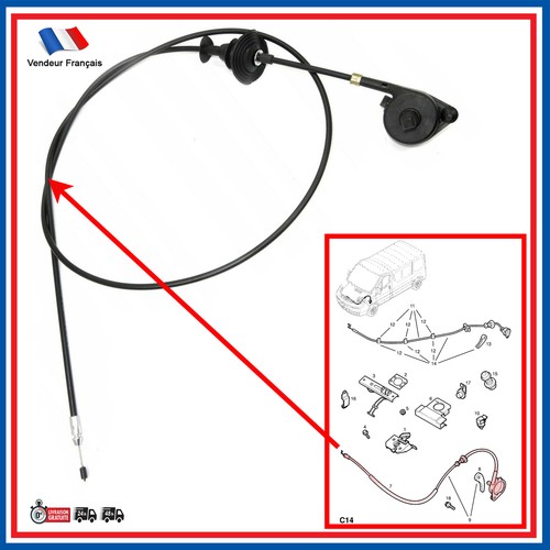 Cable ouverture capot - de,