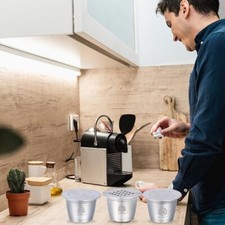 R??utilisable Acier Inoxydable M??tal Caf?? Capsules Dosettes for Filtre