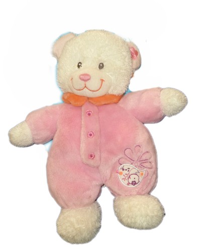 Doudou ours blanc combinaison - ours,