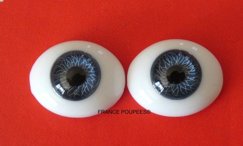 Yeux 20mm verre émaillé - yeux, en