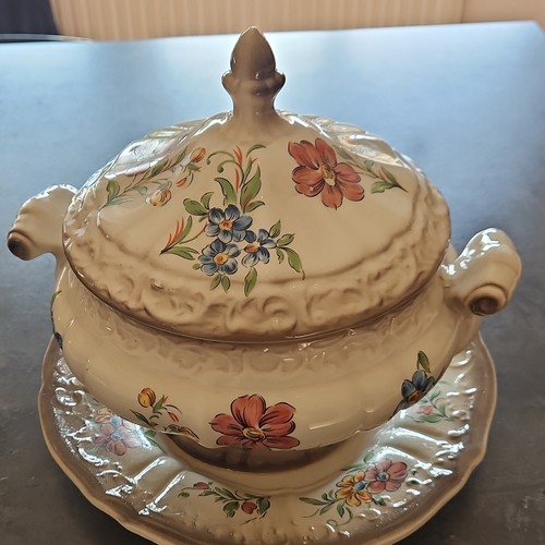 Soupière vintage faïence - vintage,