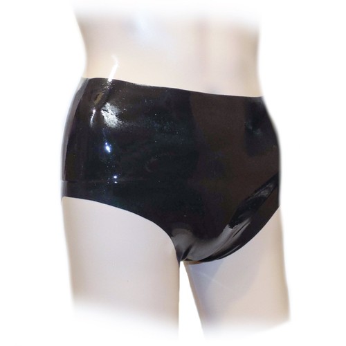 Slip féminin latex noir - latex,