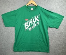 Lipton Ice Tea Brisk Green T Shirt Adult XL Green Gildan NWOT