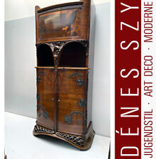 Meuble De Salon Art Nouveau, Armoire De Cabinet Qualité Musée, Design Majorelle
