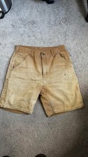 Vintage 90s B25BRN Tan Carhartt Carpenter Shorts Workwear Men Size 31 USA