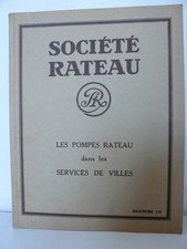 Société Rateau 1930 Pompes