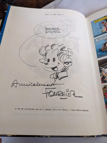 Dedicace fournier dans spirou - dedicace,