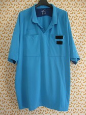 Maillot Arbitre Nike Dri Fit Porté Patch Ligue Football vintage Bleu shirt - XXL