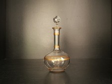 Baccarat or Saint Louis Gold Powered Crystal Liqueur Carafe