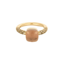 Pomellato - Petit Rosa Quartz - Rose Gold Rose Quartz, Chalcedony and Diamond Ring