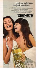 1969 ADVERTISING ADVERTISEMENT WELL-BEING eau de Cologne