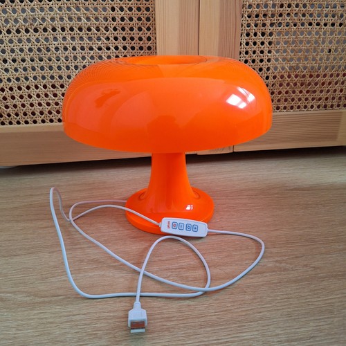 Lampe design champignon orange - champignon,