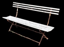 Ancien Banc Jardin Pliant