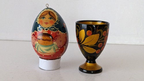Oeuf bois peint - oeuf,