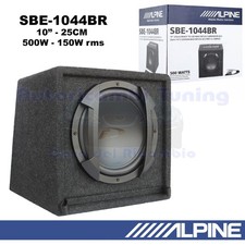 Alpine SBE-1044BR Subwoofer Passif Bass Reflex Dans Boîtier De 25 Cm (10'') 500W