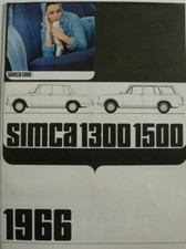 Brochure SIMCA 1300 / 1500 de