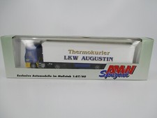 LG2584 AWM AMW MODEL CAR 70620 HO 1/87 IVECO SEMI TRAILER FRIDGE TRUCK Augustin