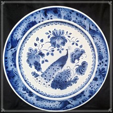 SPLENDIDE PLAT EN FAIENCE ART