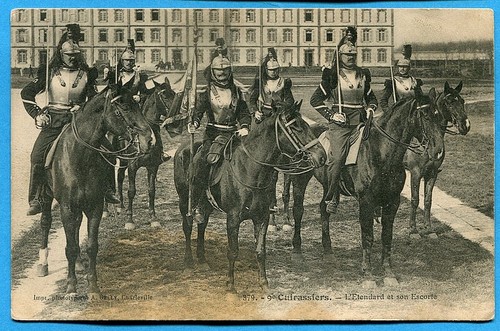 Cpa cuirassiers - 9°,