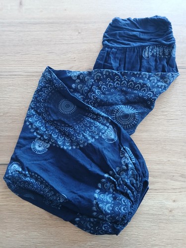 Pantalon sarouel femme bleu - pantalon,