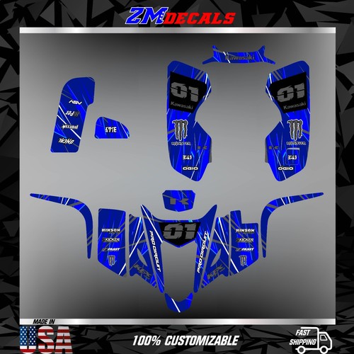 Kit graphique vtt kawasaki - kit, kfx