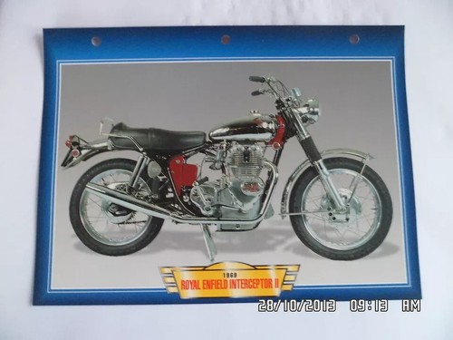 Carte fiche moto royal enfield - moto,