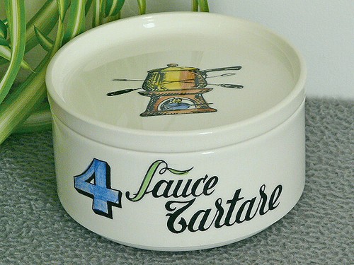 Pot sauce tartare service - pot,