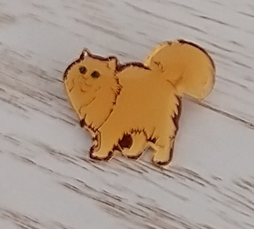 Petite broche chat persan - petite,